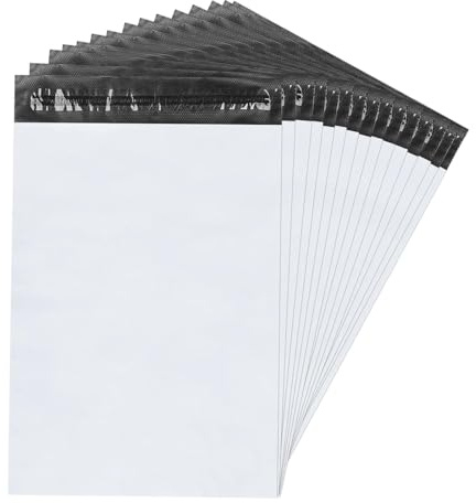 Magrimaxio 25 st fraktpåsar, fraktpåsar, självhäftande paket, plastkuvert, mailingväskor, icke-transparenta, för plagg, bok, skor, XXXL (19,7 x 25,8 tum/50 x 65,5 cm)