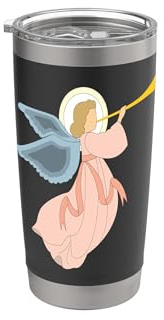Christmas Angel Blowing Trumpet Nativity Heavenly Art Stainless Steel Insulated Tumbler