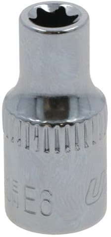 E6 Female Torx Socket Star Bit 1/4 Drive Standard External Chrome Vanadium