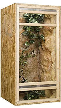OSB Hochterrarium, Holzterrarium 60x60x120 cm mit Frontbelüftung
