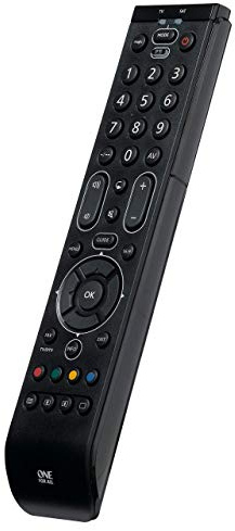One For All Essence 2 Telecomando Universale - Perfetto Telecomando di Ricambio Per 2 Dispositivi: TV E Stb (Freeview / Sat / Cavo ) – Garantito A Lavoro Tutti Marchi – Nero – Urc 7120 (Ristrutturato)
