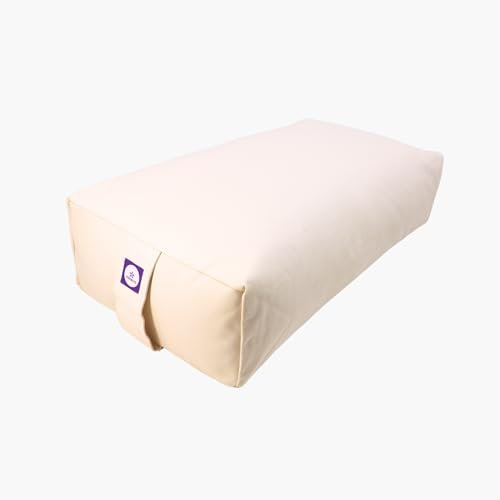 Rechteckige Baumwolle Yoga Bolster, Yoga Kissen, Yoga Kissen, Yin Yoga Bolster, Iyengar Yoga Bolster (Off-White)