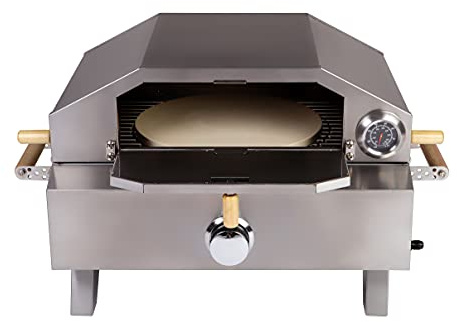 Tisch Gas Pizzaofen Grill Bologna 3,5 kW max Temperatur 300 Grad Piezozündung