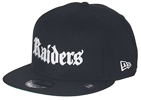 New Era Las Vegas Raiders Black Base Black White 9Fifty Snapback Cap