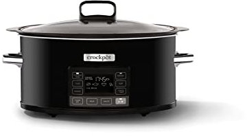 Crockpot TimeSelect Slow Cooker | Programmable Digital Display | 5.6 L (7 People and More) | Removable, Suitable for Roasting Meat & Vegetables | Black CSC093X