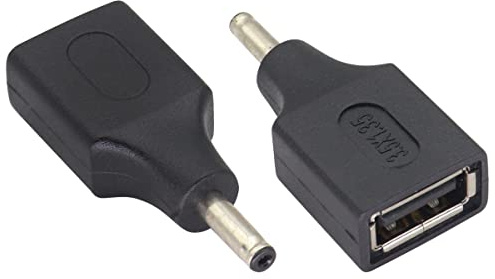 AAOTOKK (2-Pack USB to DC 3.5×1.35mm Power Adapter 5 Volt USB 2.0 A Female to DC 3.5×1.35 mm Male Jack DC 5V Barrel Power Plug Charger Cord Connector for 5V DC or USB Charging Device(F/3.5×1.35mm)