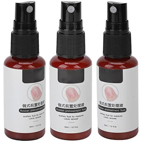Líquido removedor de cutículas, botella de spray de 3 piezas Suavizante de cutículas de uñas de penetración rápida Ingredientes seguros para uso doméstico