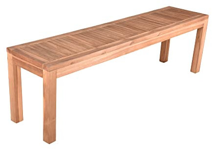 Bank BIARO 3-Sitzer Teak Gartenbank Garten Terrasse Sitzbank Parkbank Holz Möbel
