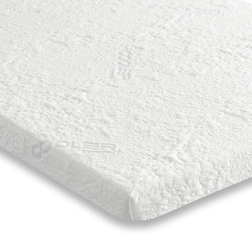 Starlight Beds European Double Mattress Topper- 7.5cm Cooling Foam Mattress Topper with Extreme Cooling, Removable, Washable Cover, White – 140x200x7.5cm