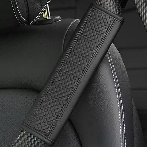 OYTHO Auto Gurtpolster für Cupra Ateca/Born/Formentor/Leon/TCR/E-TCR, Gurtschutz Auto Innere ZubehöR Auto-Sicherheitsgurtbezug Sicherheitsgurt Schulterpolster Gurtschoner,A Black