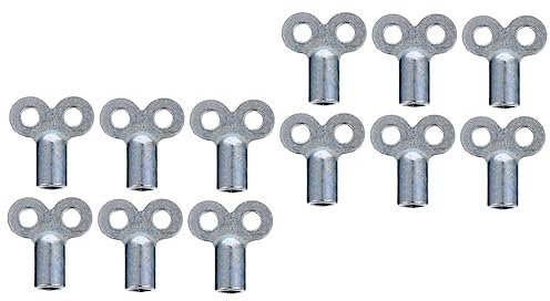 Angoily 12pcs Radiator Bleed Key Socket Keys Radiator Utility Water Air Plumbing Tool Plumbing Bleeding