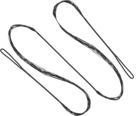 PATIKIL Corde d'arc Recurve, Corde d'arc de Remplacement 14 Brins pour Équipement d'arc Universel, Noir AMO 48 (Réel 44)