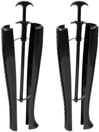 Wedhapy Stiefelspanner Stiefelformer Stiefelformer Schuhspannereinsätze aus Kunststoff Kniehohe Stiefel Stützhalter Werkzeug schwarz mit Griff