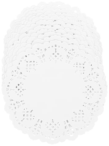 PAMINGONO 420stücke Papierdeckchen Für Lebensmittel Papier Pads Kuchendeckchen Papierblock Mit Spitze Für Desserts Und Frittierte Speisen