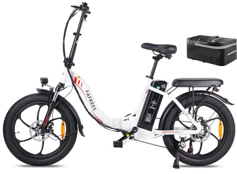 Fafrees F20 Ebike Klapprad 20 Zoll, Elektrofahrräder E Bike Herren Damen 250W 25km/h, City E-Bike 36V 18Ah/20Ah Akku Reichweite 140km, E-Fahrrad 3.0 Fat Tire