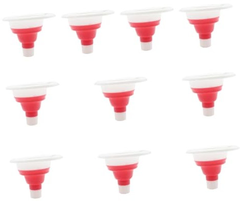 HOLIDYOYO Imbuti in Silicone Per Uso in Cucina Confezione Da 10 Con Stelo Pieghevole Per Cucinare E Cuocere Al Forno Colore Casuale