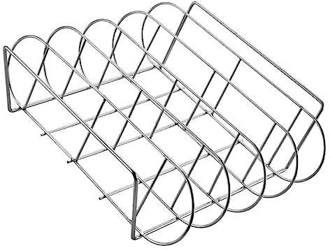 Support À Côtes Pour Barbecue Support À Steak En Acier Inoxydable Étagère À Barbecue Outil De Grille