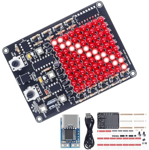 DAOKAI LED-Licht Löten Kit Multi-direktionale Einstellbare Löten Bausatz,LED folgen Spot Licht Löten Skill Training Kit für Lernprojekt, 5V-9V