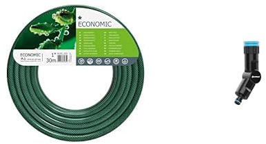 CELLFAST Economic Gartenschlauch Set 3 Ply Cross Weave Polyester Wasserschlauch für Garten Flexible Bewässerung Schlauch UV-beständig Anti-Algen 20 Bar 1 2 Zoll 30 Meter