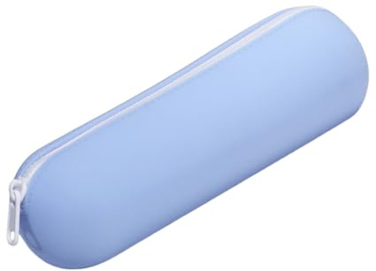 Trousse en silicone pour pinceaux de maquillage | Trousse de rangement pour articles d'hygiène | Porte-pinceaux portable pour articles d'hygiène et bijoux, bleu, Consulte la descripción, Voir