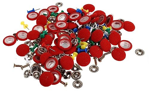 Amosfun 50pezzi Rivetti di Riparazione per Auto per Fissaggio Rivestimento Tetto Interno Adatto alla Maggioranza di Veicoli Colore Casuale