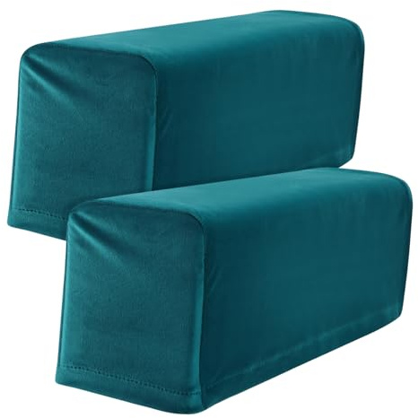 UTHCLO Copribraccioli Per Divano Protettivo Blu, Copertura Elastica Per Protezione Bracciolo, Set 2 Pezzi Per Casa, Ufficio e Negozio