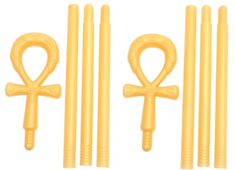 CHICAMPERA 2 Bastone Antico in Plastica per Halloween Cosplay e Party Costume Accessorio Realistico per Ruoli e Eventi Tema
