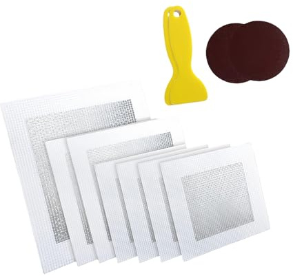 Set di toppe da parete in fibra di vetro in alluminio di tipo pesante con strumento di levigatura per il ripristino delle superfici di cracking Foglio di toppe da parete in alluminio