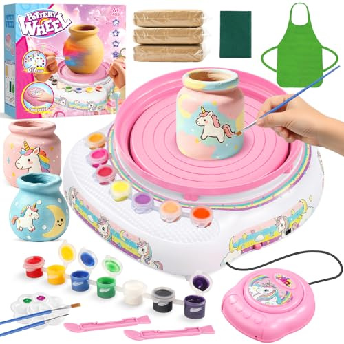 Weilim Torno de Alfarería Niños 6-13, Kit Cerámica DIY, Regalo