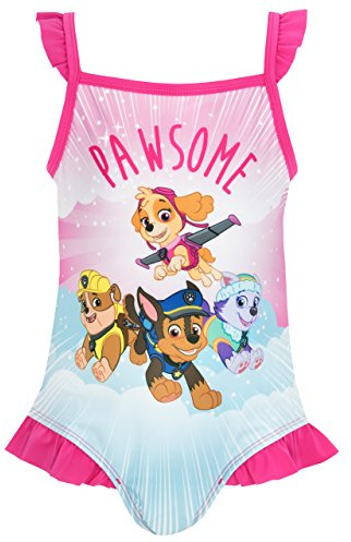 Paw Patrol Mädchen Badeanzug Skye, Rubble, Everest, Chase Schwimmanzug für Kinder