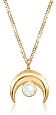 Elli Damen-Collier Versilbert Mondstein