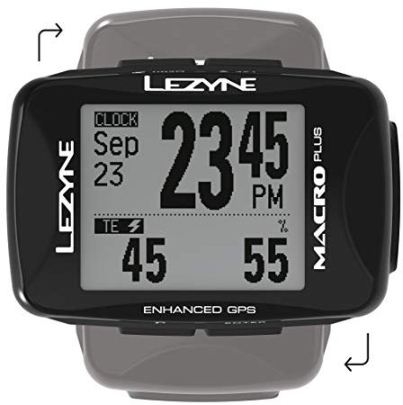 Lezyne Macro Plus HR GPS-Zähler, Fahrrad-/MTB, Unisex, Erwachsene, Schwarz, Einheitsgröße