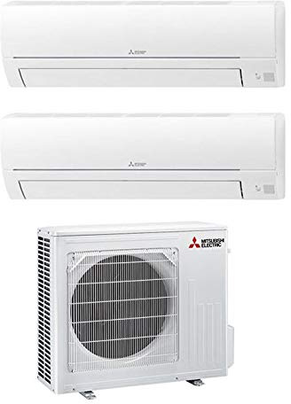 Climatizador Dual Split 12000 + 12000 BTU, Inverter, Clase A++/A+ Serie MSZ-HR