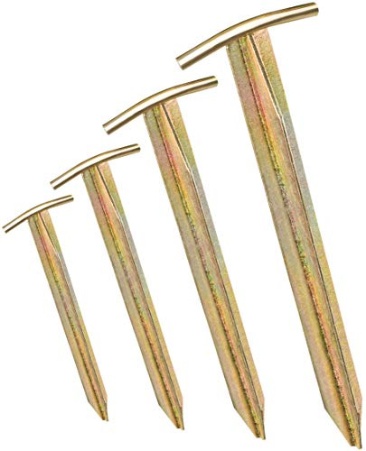 12x picchetti per tenda - lunghezza: 30 cm, larghezza: 2,5 cm - profilo a T | picchetti | picchetti per terra | ancoraggio a terra in acciaio zincato per il fissaggio (12)