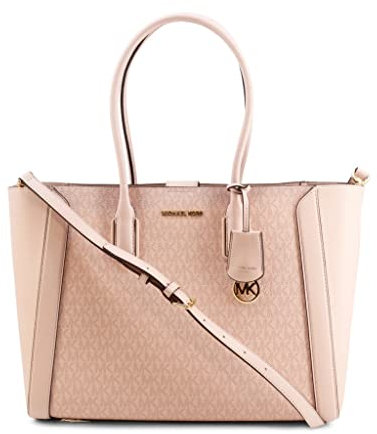 Michael Kors Kali Medium Satchel Laptop Case Tote Shoulder Bag blush Powder Pink Large