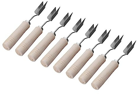 BESTonZON 7Pcs Ananas Eye Remover Pamplemousse Éplucheur Ananas Éplucheur Éplucheurs De Pommes De Terre Ananas Cutter Acier Inoxydable Ananas Cutter Ananas Éplucheur Outil Ananas Couteau