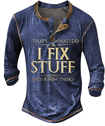 LSAltd Oversized Tshirt Herren Geburtstagsgeschenk Für Männer Geschenk Für Männer Pullover Y2k Zip Up Hoodie Hoodie Herren Hoodie Y2k Rollkragenpullover Herren Partner Geschenke（6-Blue,M）
