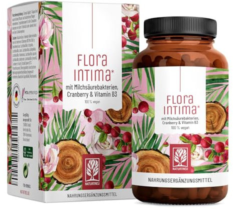Kulturen Komplex für Frauen Intimflora * mit 100 Mrd. KbE/g - mit Milchsäurebakterien, Cranberry & B - 7 Lactobacillus Stämme Floraintima von NATURTREU®