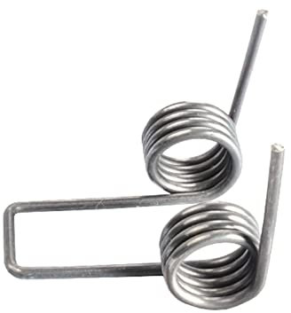 GETREY Zugfedern, 2 Stück Drahtdurchmesser 3 mm Federstahl Doppeltorsionsfeder 4 Spulen Hochleistungs-Torsionsfeder