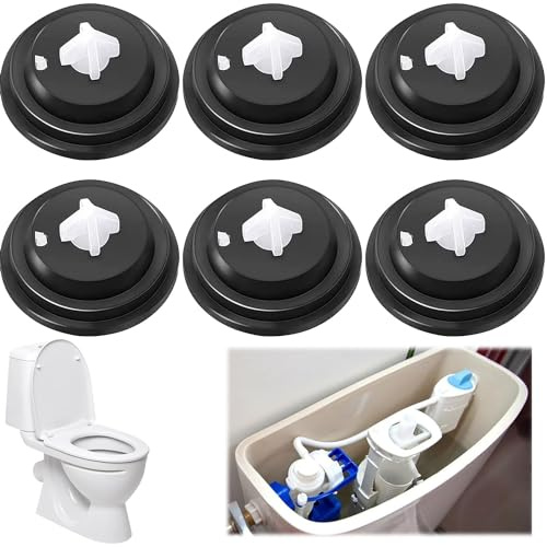 6 Stück Membran-Unterlegscheiben, Dichtung für Spülkästen, WC, Membran-Wasserhahn, Schwimmer, Membrandichtungen mit seitlichem Eingang für die Pflege von Spülkästen, Dichtung für Spülkästen