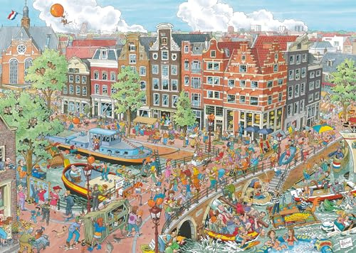 Ravensburger Puzzle 12000296 - Amsterdam - 1000 Teile Puzzle für Erwachsene und Kinder ab 14 Jahren, Stadt-Puzzle Amsterdam