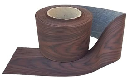 Generico Bordo Tranciato Impiallacciatura Legno Palissandro Scuro Senza Colla da 190 mm