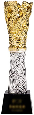 HLUONGTN Trophäe,Meisterschafts-Trophäe Harz-Trophäe Medaillen-Gravur Individuelle Trophäe Auszeichnungschenk/D/8X28Cm