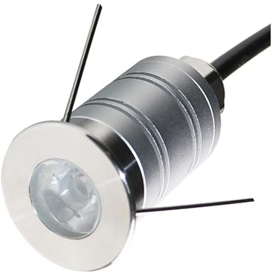 Lampe Jardin Enterré - 1W Spot Encastrable LED Exterieur, Mini Projecteur À Angle De Faisceau Étroit De 15 °, Éclairage Paysager Extérieur Étanche IP67, Pour Jardin, L'éclairage Du Garage(1pcs Warm Li