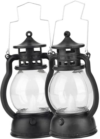 Hoement Led Petroleumkerze Vintage Laterne Led Petroleumlampe Ohne Batterie Schüttelbare Handlampe Weihnachts Und Halloween Dekoration