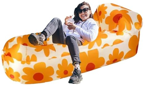 Vibhgtf Blås upp soffan - Air Sofa Chair uppblåsbar fåtölj - Bekväm uppblåsbar fåtölj för camping med pool och strand för båtar
