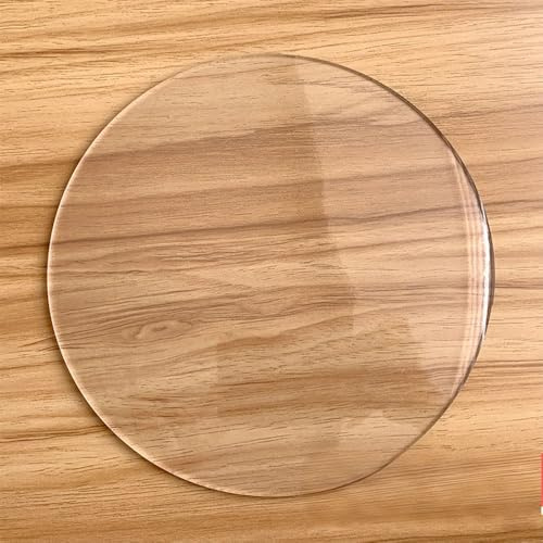 Rund Bodenschutzmatte Clear Stuhlmatte für Harte Böden Bürostuhl Unterlage Transparent Schutzmatte Antirutsch Stärke: 1,0 mm(Transparent,60 cm)