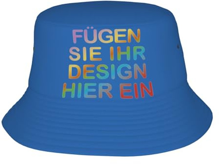 MOSGDBV Fischerhut personalisiert Bucket Hat personalisiertefür Herren – Selbst gestalten Sonnenhut Sie Ihr eigenes Design mit Text, Logo oder Bild – Ideal für Reisen, Sport und Freizeit