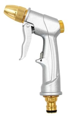 Qsvbeeqj Pistola de agua de lavado de alta presión para el hogar, metal de barra extendida, electroplierend versión helada, herramienta de limpieza de coche, boquilla pulverizadora de metal