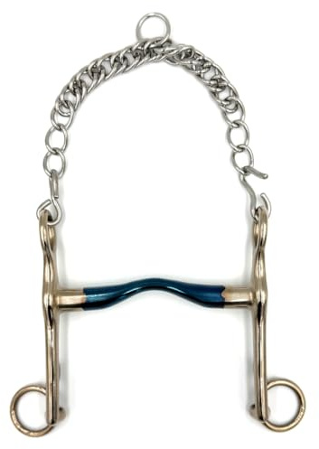 ES0067 Kandarengebiss Zungenfreiheit Sweet Iron Edelstahl 16mm, 12.5 cm | Equine Smile Kandare Süßeisen Stangengebiss Dressurgebiss Ungebrochen Gebiss Gebisse Pferd Maulschonend Reitsport Dressur